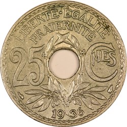 25 centimes Lindauer 1936