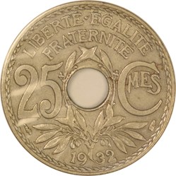 25 centimes Lindauer 1932