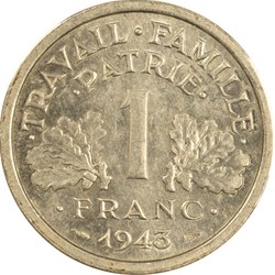 1 franc Francisque 1943