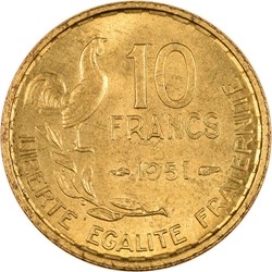 10 francs Guiraud 1951