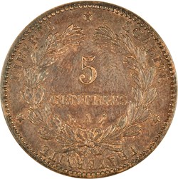 5 centimes Cérès 1889 A