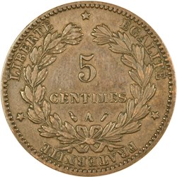5 centimes Cérès 1881 A
