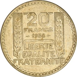 20 francs Turin 1938