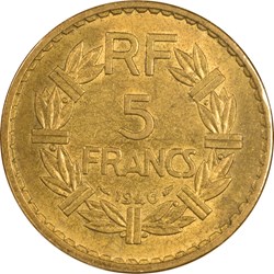 5 francs Lavrillier 1946