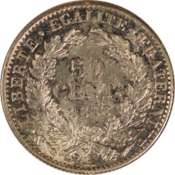 50 centimes Cérès 1888 A