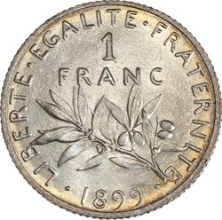 1 franc Semeuse 1899 (MS65)