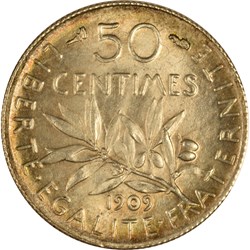 50 centimes Semeuse 1909