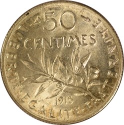 50 centimes Semeuse 1915