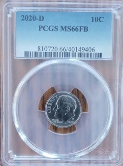 2020-D Roosevelt Dime PCGS MS66FB
