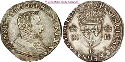 Teston Henri II 1556 D (Lyon)