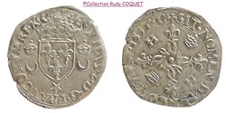 Douzain 2 C couronnés Henri II 1551 Étoile (Chambéry)