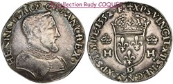 Teston Henri II 1552 D (Lyon)