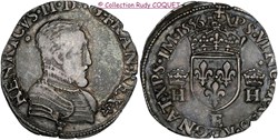 Demi teston Henri II 1556 E SiteBis