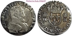 Teston Henri II 1561 T (Nantes)