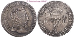 Teston au buste D Henri II 1559 M (Toulouse)