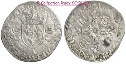 Douzain aux 2 C couronnés Henri II 1549 A (Paris)