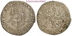 Douzain aux 2 C couronnés du Dauphiné Henri II 1552 3 (Grenoble)