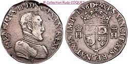 Teston Henri II Dauphiné 1556 Z (Grenoble)