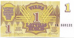 1 rouble letton