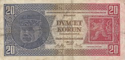 20 couronnes tchécoslovaques