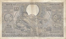 100 francs ou 20 belgas