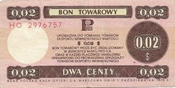 2 cents américains (Chèque pour l’achat de produits importés)
