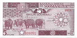 5 shillings somaliens