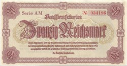 20 reichsmarks pour le Sudetenland et la Basse-Silésie