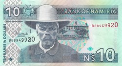 10 dollars de Namibie