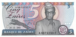 5 zaïres