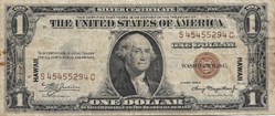 1 dollar surimprimé Hawaii