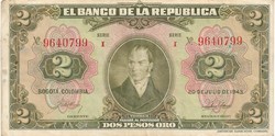 2 pesos en or
