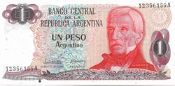 1 peso argentin