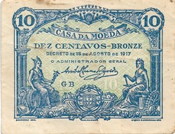 10 centavos en bronze