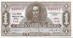 1 boliviano