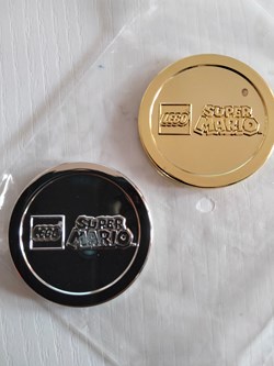 Lego -Monedas LEGO Super Mario 1 ORO + 1 PLATA - NUEVA EDICIÓN LIMITADA SELLADA - 200
