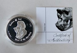 Ghana. 5 Cedis 2016 Proof Tattoo-Art - Year of the Monkey - 1 Oz