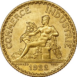 1 franc Chambres de Commerce, IIIe République, 1922