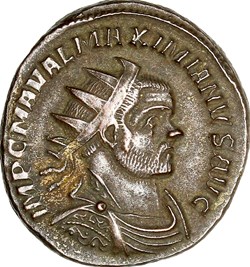 Aurelianus de Maximien Hercule, Jupiter, 288, Ticinum