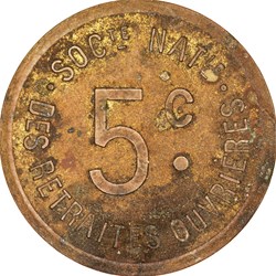 5 centimes, Société Nationale des Retraites Ouvrières, non daté