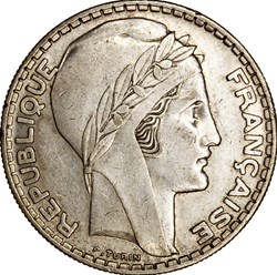 20 francs Turin, IIIe République, 1937