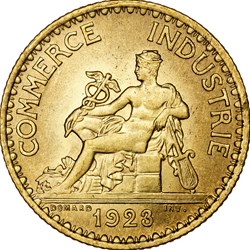1 franc Chambres de Commerce, IIIe République, 1923