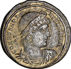 Centenionalis de Constantin Ier, Gloria Exercitus 2 enseignes, 330-333, Héraclée