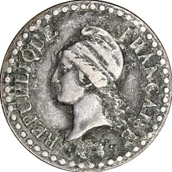 Un centime Dupré, IIe République, 1851, sans accent, Paris