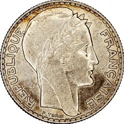 10 francs Turin, IIIe République, 1933