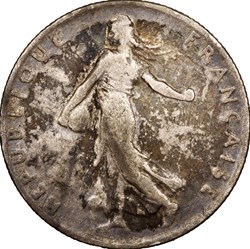 50 centimes Semeuse, IIIe République, 1909