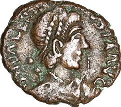 Nummus de Valentinien Ier, Gloria Romanorum, 364-375, atelier ind.