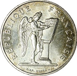 100 francs Droits de l'Homme, Ve République, 1989
