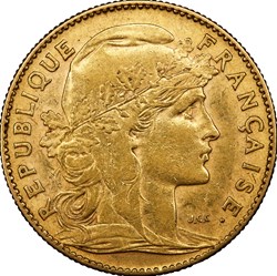 10 francs Coq, IIIe République, 1906