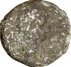 Denier de Domitien césar, Cavalier, 77-78, Rome